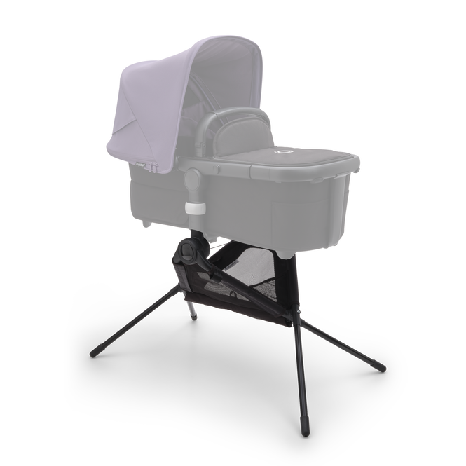 Bugaboo bassinet stand with Bugaboo Fox 5 bassinet.