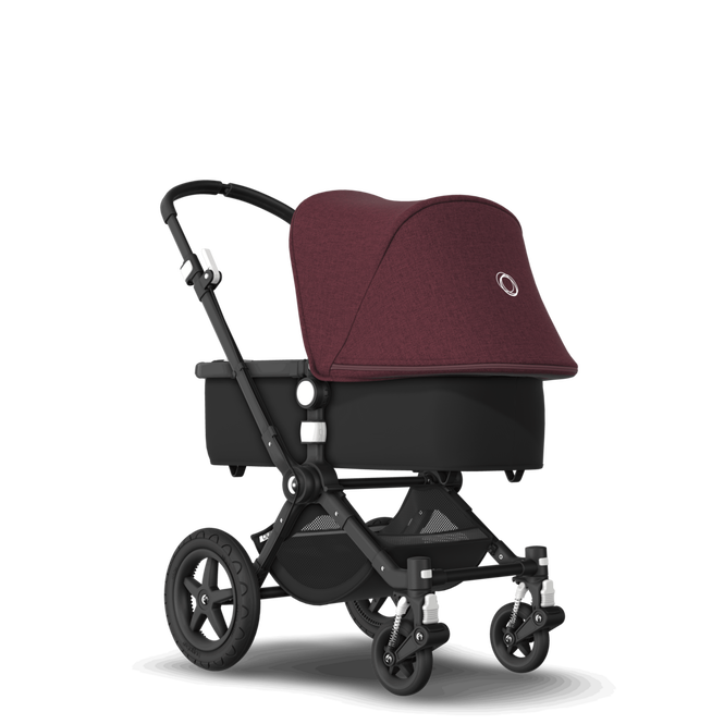 Bugaboo Cameleon 3 Plus seat and carrycot pushchair Black sun canopy, black  fabrics, black chassis