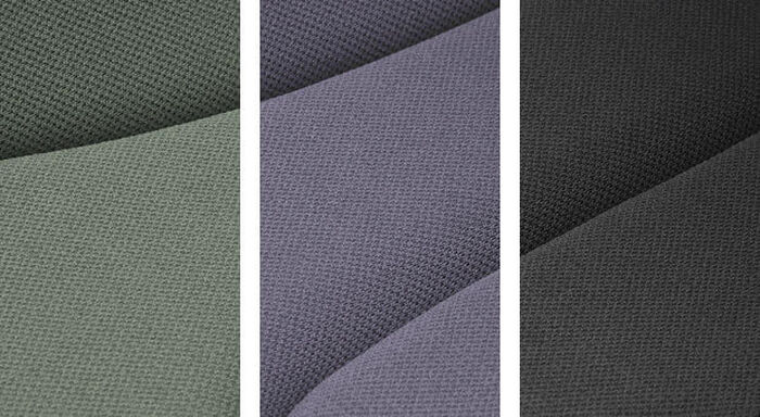 The Bugaboo Butterfly fabrics in three colors: Forest green, stormy blue and midnight black.