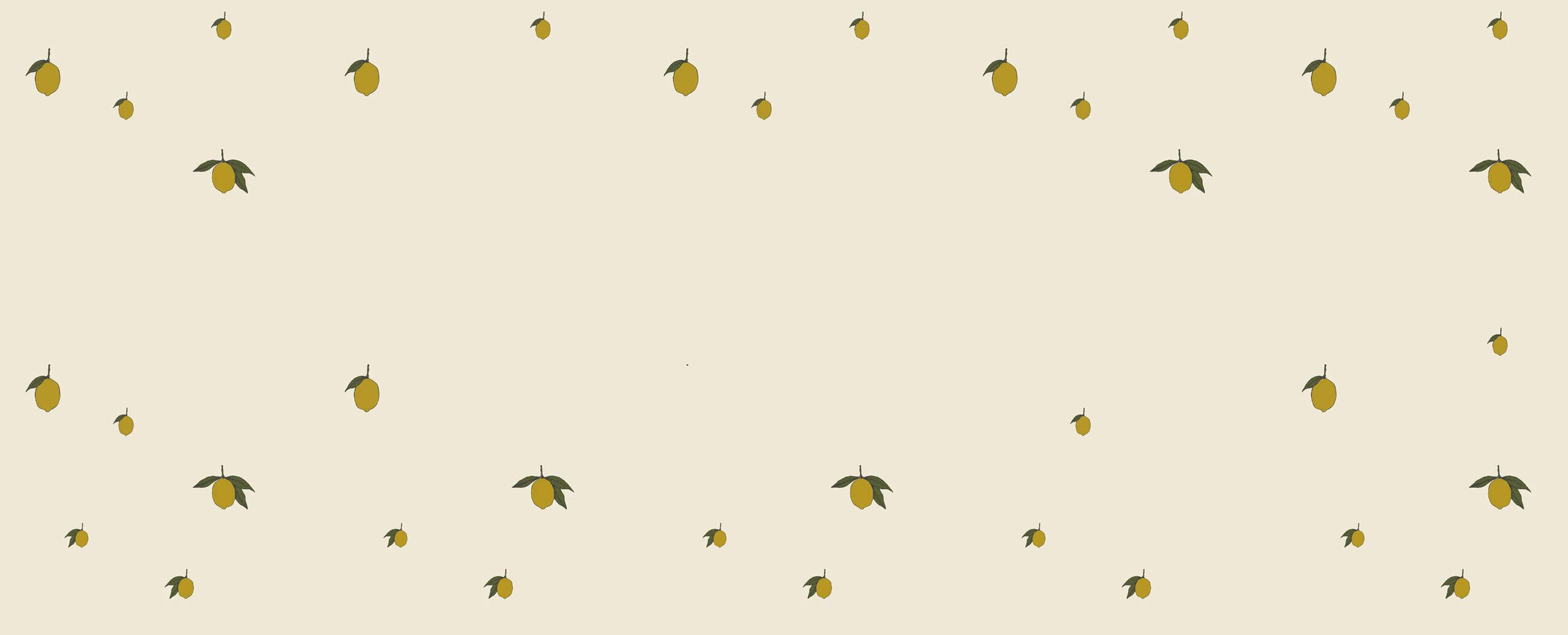 A decorative background with Konges Sløjd's signature lemon print.