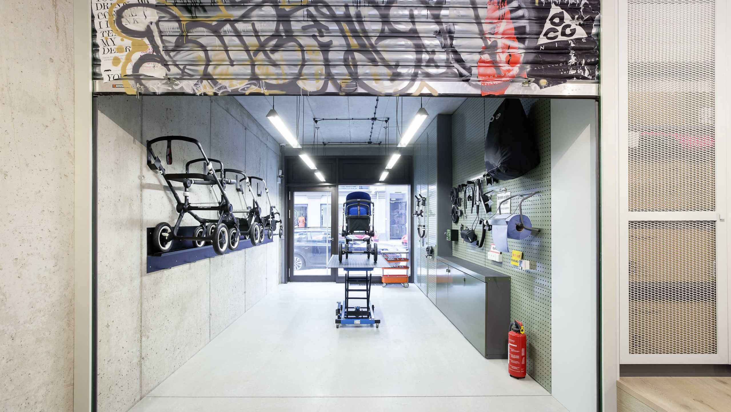 Interior of Bugaboo store in Berlin
