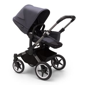 Carrito Bugaboo Donkey 5 Mono con capota en negro medianoche.