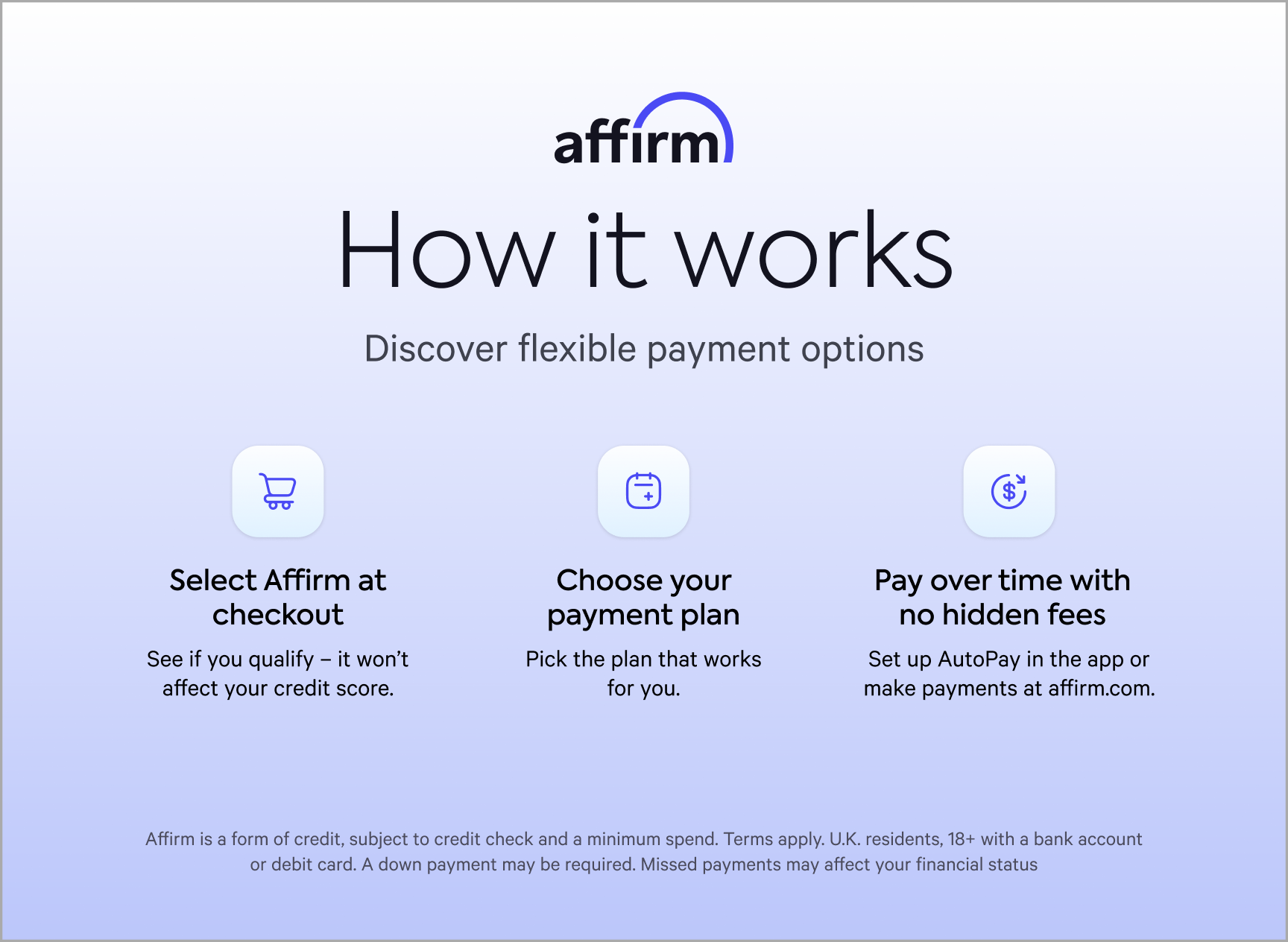 affirm how it works
