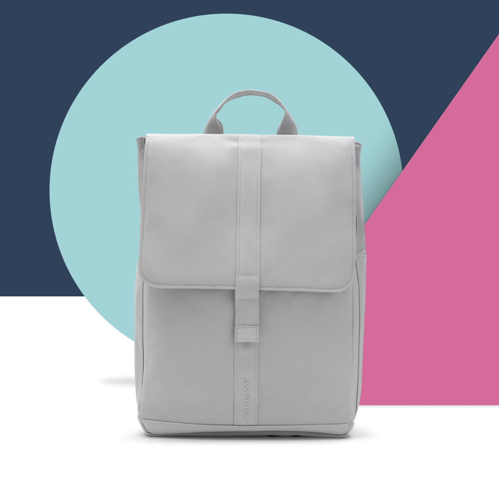Bugaboo changing backpack in white.
