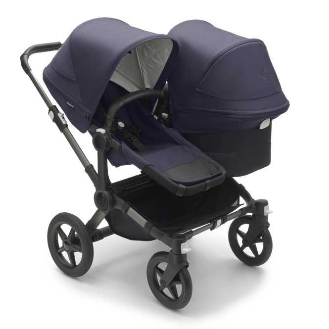 Bugaboo Donkey 5 Duo pushchair with carrycot and seat.