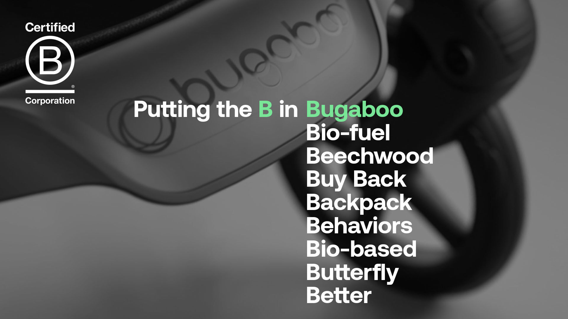 Bugaboo is B Corp Certified | Bugaboo