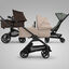 Bugaboo Fox/Kangaroo car seat adapters BLACK