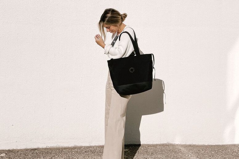Mom with changing bag