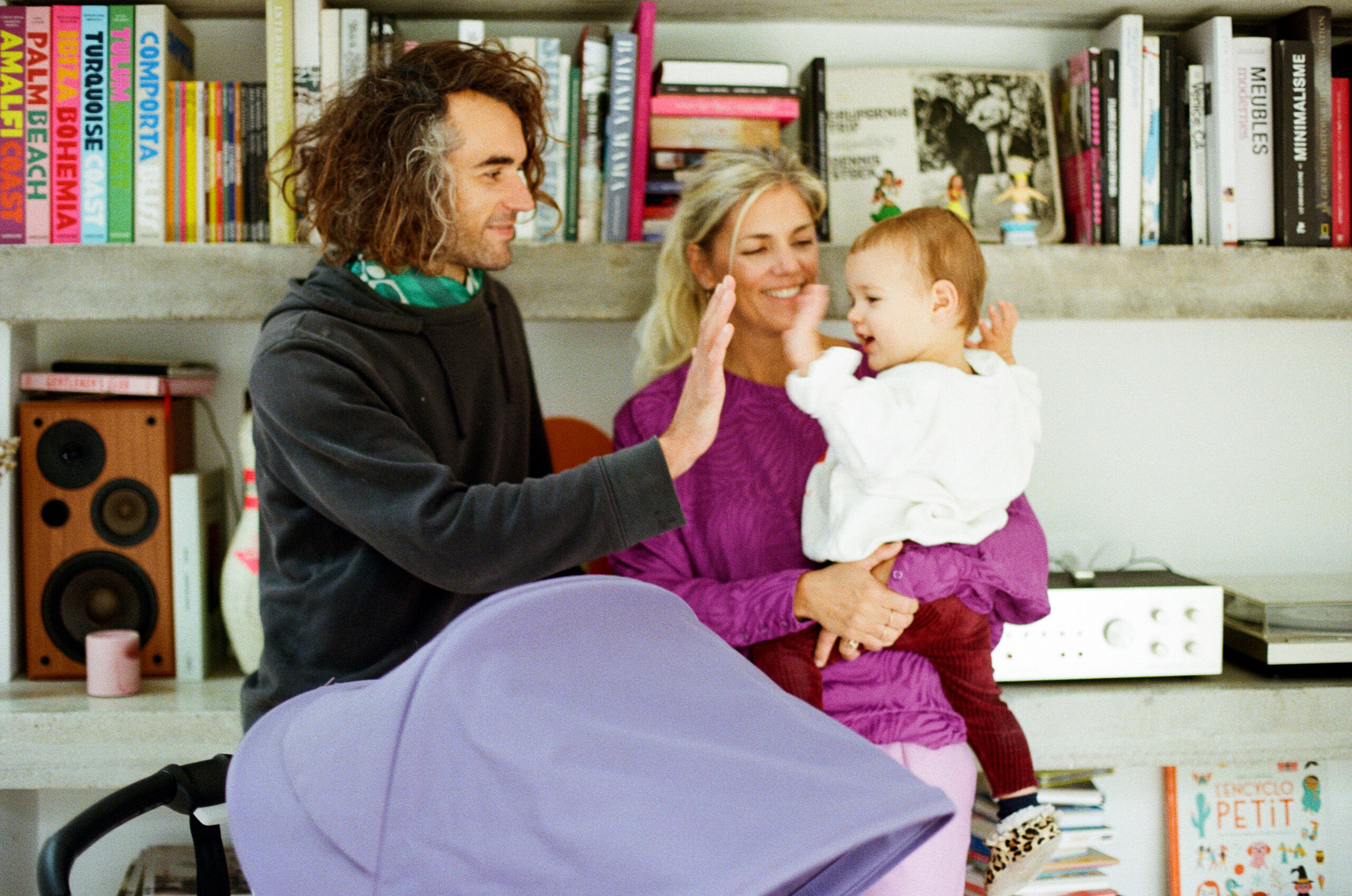 Family in their living room