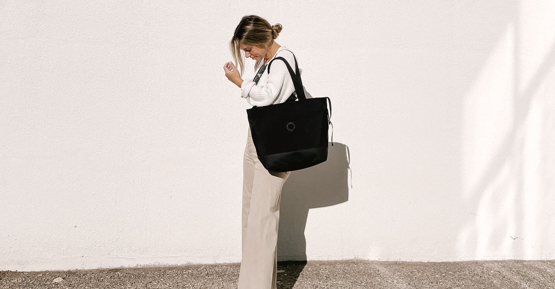 Women with Bugaboo changing bag