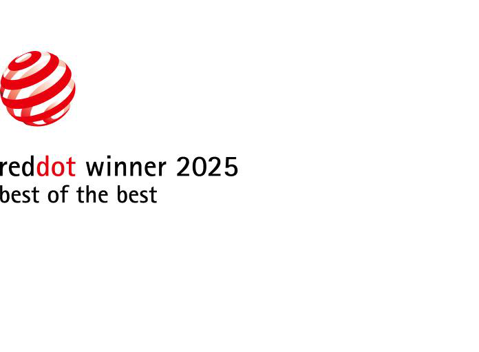 Logo du Red Dot Design Award. Le texte en dessous indique :