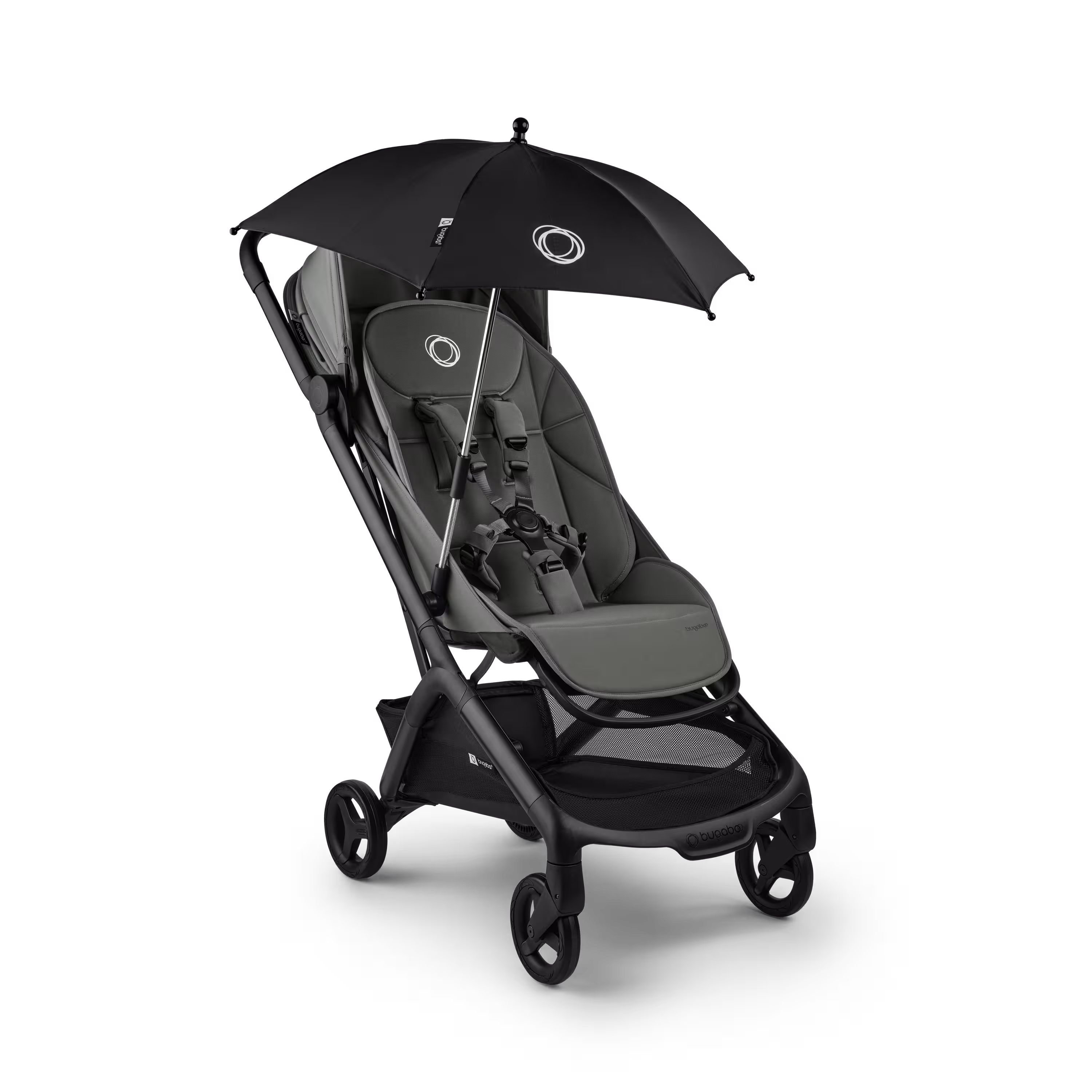 Bugaboo Butterfly 2 Plus travel stroller black base, deep indigo fabrics, deep indigo sun canopy - Main Modal Image Slide 12 of 12