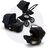 Bugaboo Fox 3 travel system black sun canopy, black fabrics, black base - Thumbnail Slide 1 of 4