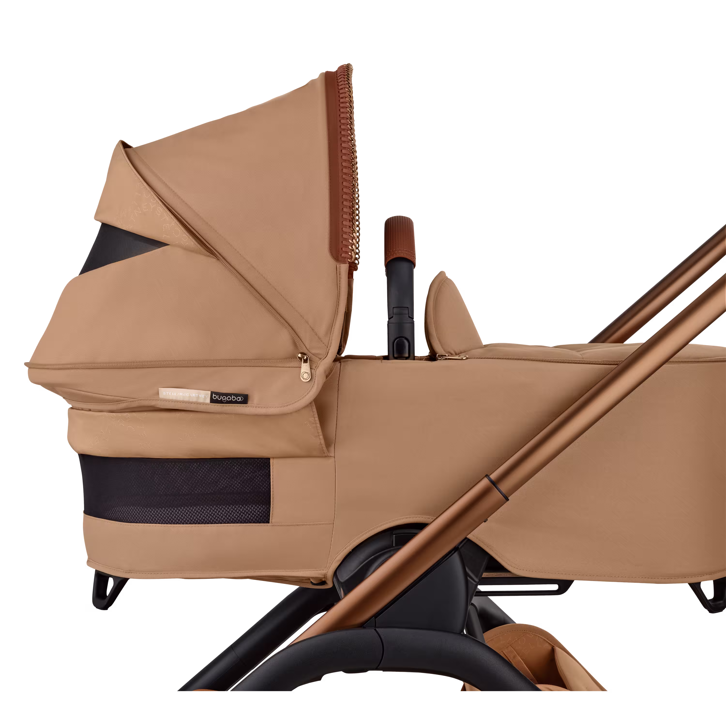Bugaboo x Stella McCartney Dragonfly Plus 2-in-1 pushchair tobacco brown base, tobacco brown fabrics, tobacco brown sun canopy - Main Modal Image Slide 5 of 12
