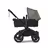 PP Bugaboo Donkey 5 Mono bassinet and seat stroller black base, midnight black fabrics, forest green sun canopy - Thumbnail Slide 3 of 10