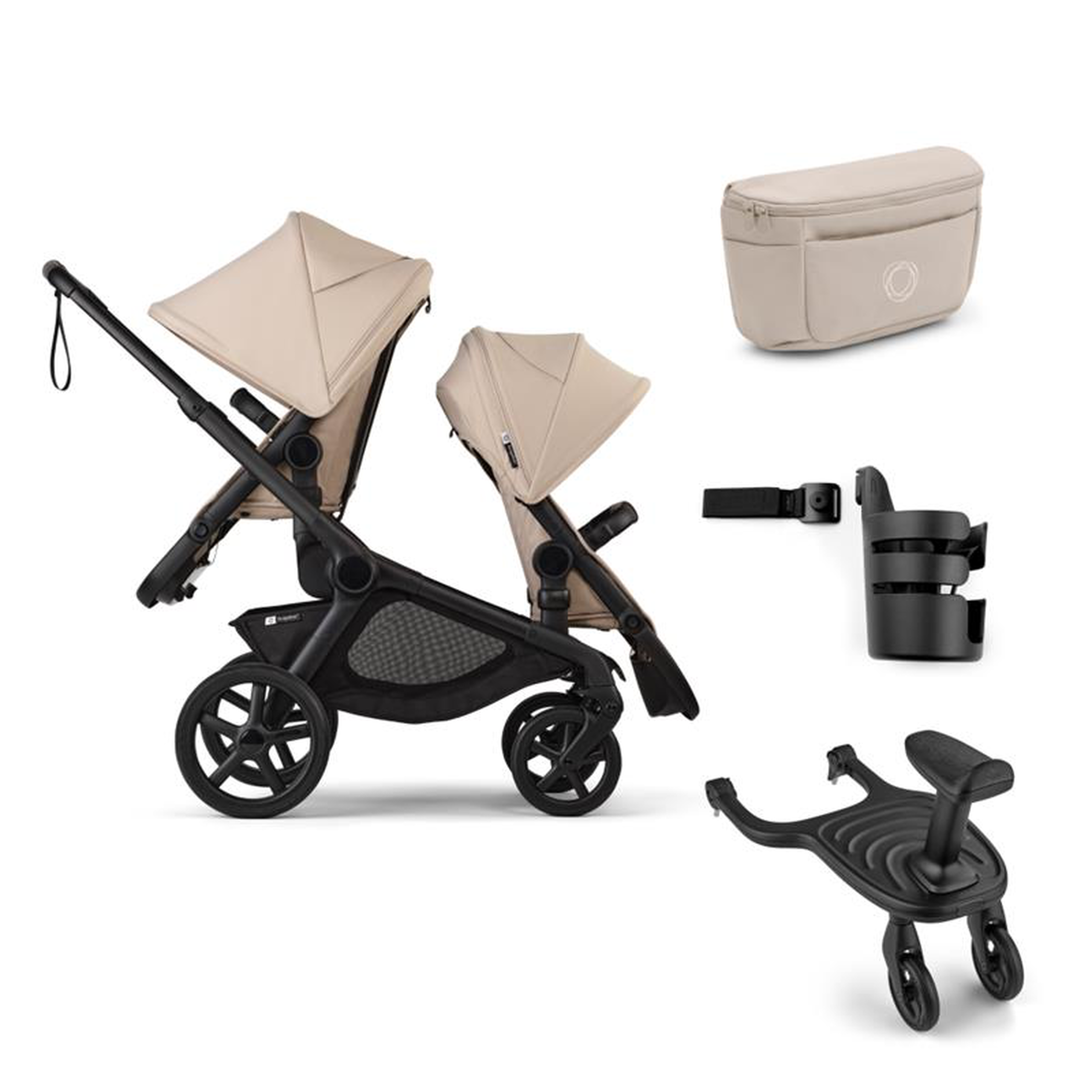 Bugaboo Kangaroo 2-in-1 double stroller Sibling Essentials Bundle - Thumbnail Slide 1 of 5