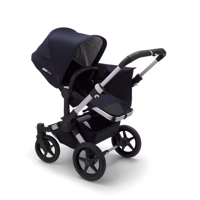 Refurbished Bugaboo Donkey3 Classic mono complete ALU/DARK NAVY - Main Image Slide 1 van 4