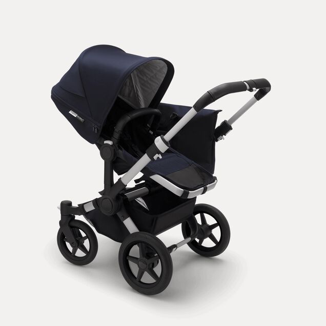 Refurbished Bugaboo Donkey3 Classic mono complete ALU/DARK NAVY - Main Image Slide 1 of 4