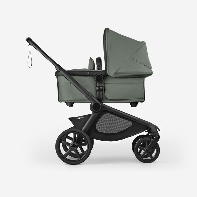 Bugaboo Kangaroo 2-in-1 stroller black base, forest green fabrics, forest green sun canopy - Main Image Slide 2 of 18