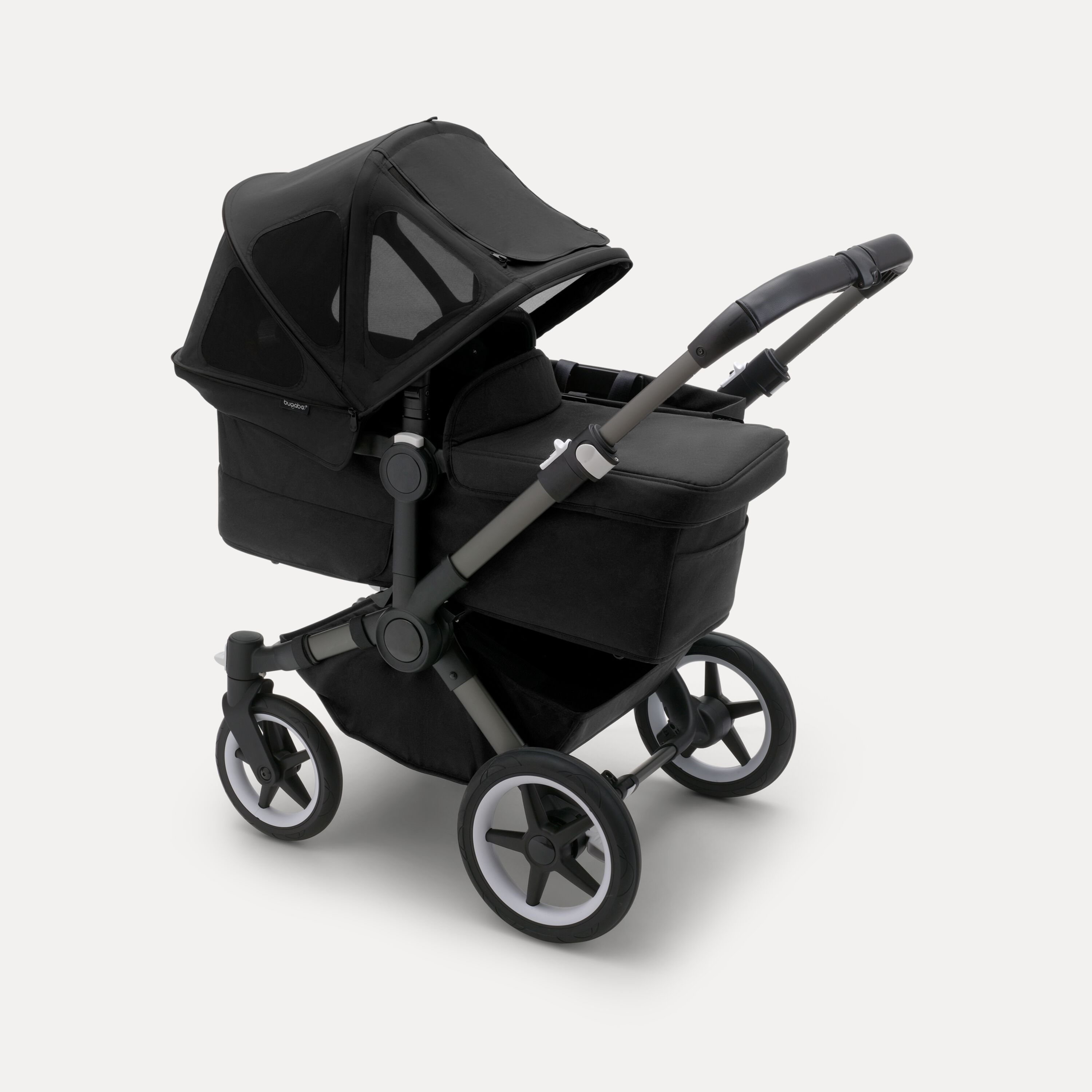 Refurbished Bugaboo Donkey 5 sun canopy MIDNIGHT BLACK - Main Modal Image Slide 3 of 4