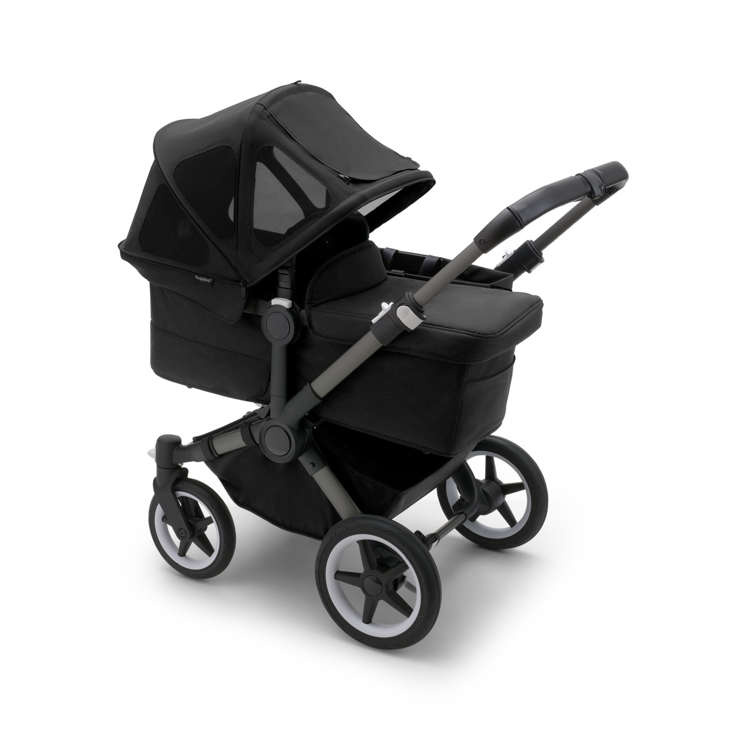 Refurbished Bugaboo Donkey 5 sun canopy MIDNIGHT BLACK - Thumbnail Slide 3 of 4