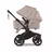 Bugaboo Donkey 6 double stroller black base, desert taupe melange fabrics, desert taupe melange sun canopy - Thumbnail Slide 3 of 9