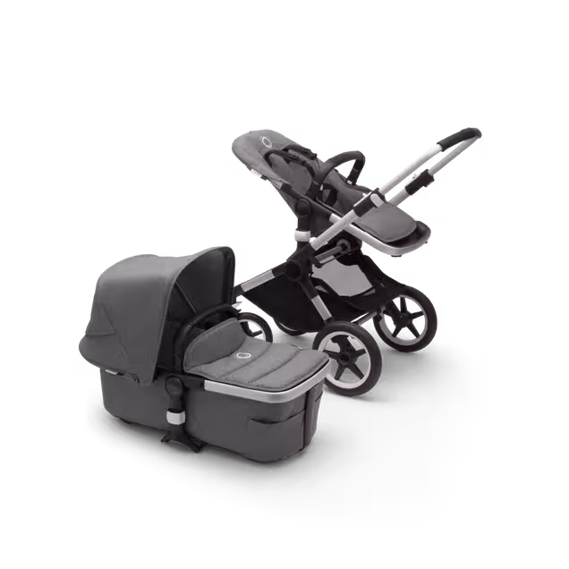 Refurbished Bugaboo Fox2 complete ALU/GREY MELANGE-GREY MELANGE - Main Image Slide 1 of 10