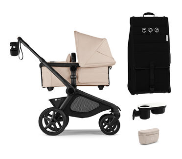 Kangaroo Single-to-double Stroller Travel-ready Bundle