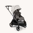 Bugaboo Dragonfly Plus seat stroller graphite base, grey melange fabrics, misty white sun canopy