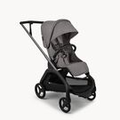 Bugaboo Dragonfly Plus seat stroller graphite base, grey melange fabrics, grey melange sun canopy