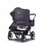 Bugaboo Donkey 5 Duo double stroller graphite base, stormy blue fabrics, stormy blue sun canopy - Thumbnail Slide 3 of 11