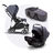 Bugaboo Bee 5 travel system steel blue sun canopy, steel blue fabrics, aluminium base - Thumbnail Slide 1 of 15