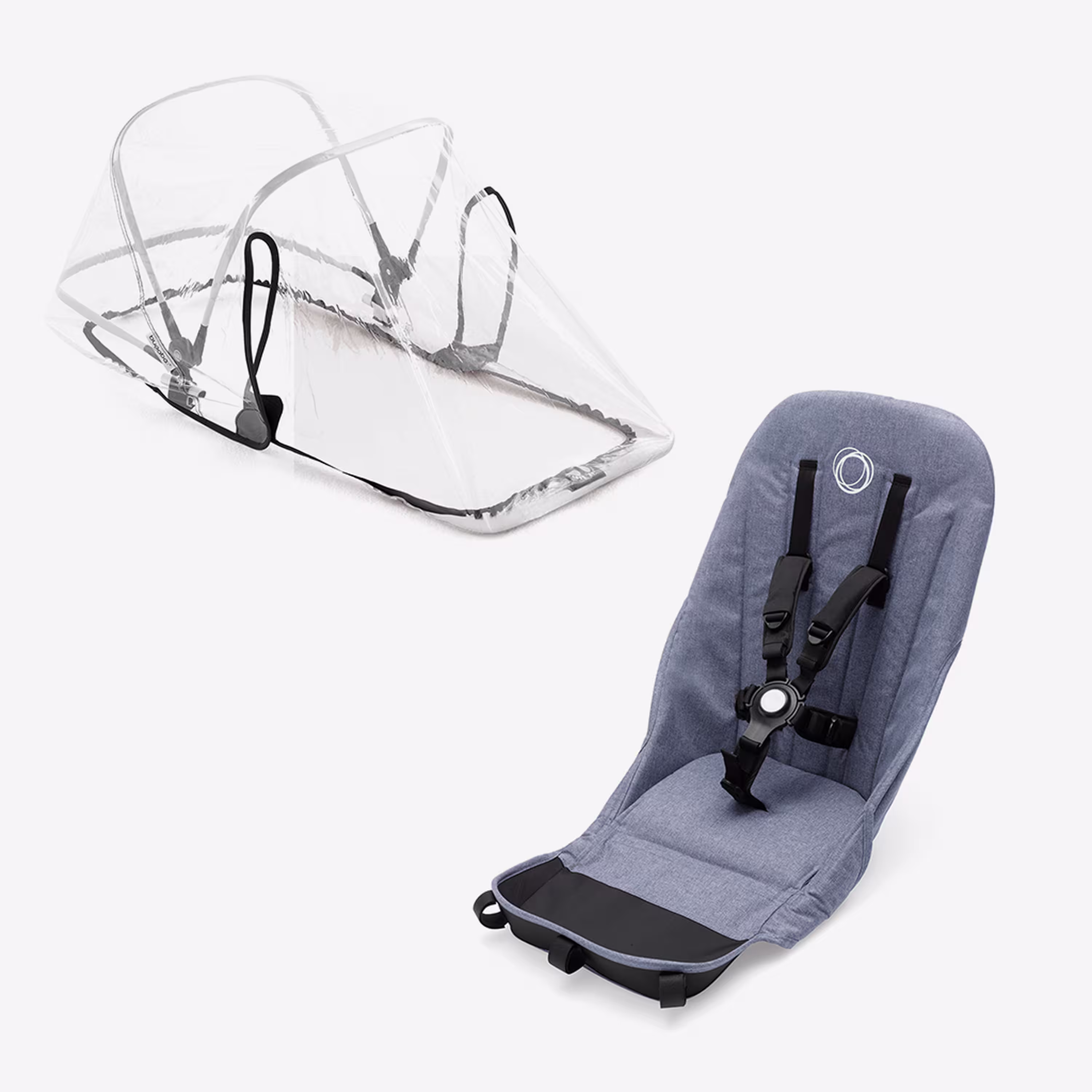 Bugaboo Donkey2 duo fabric set BLUE MELANGE - Main Modal Image Slide 1 of 1