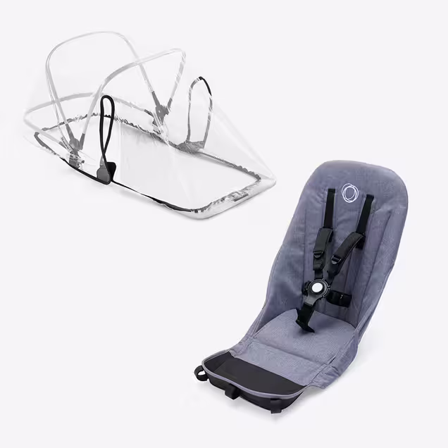 Bugaboo Donkey2 duo fabric set BLUE MELANGE - Main Image Slide 1 of 1