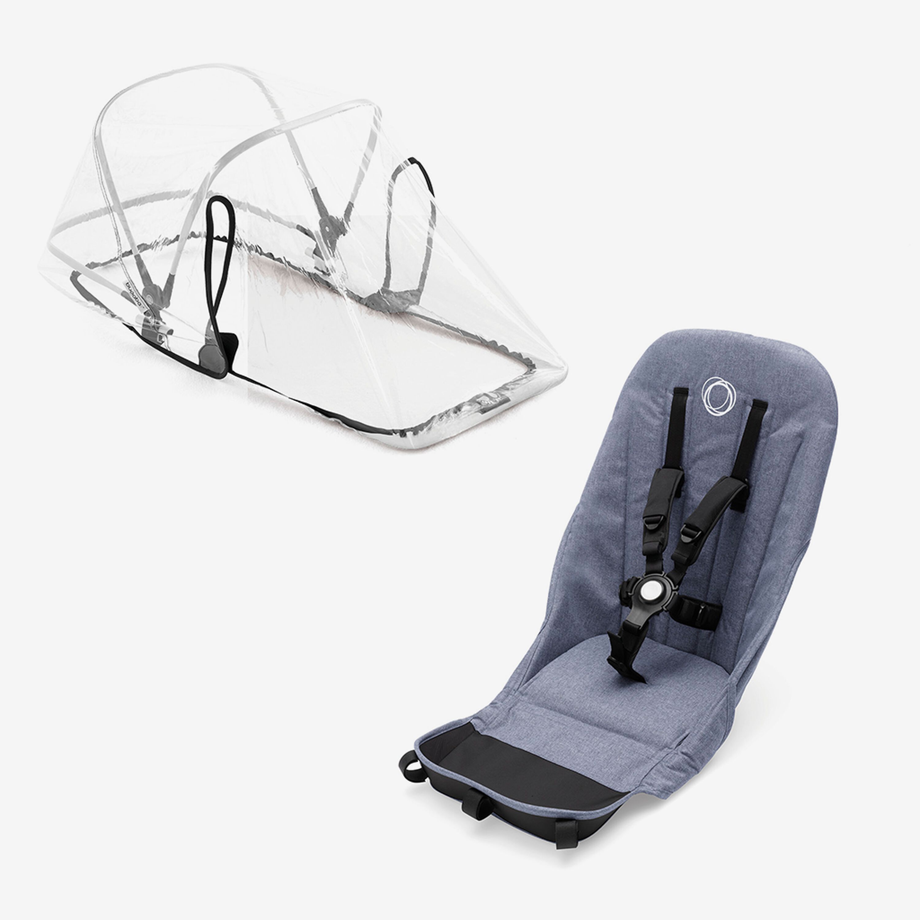 Bugaboo Donkey2 duo fabric set BLUE MELANGE - Main Modal Image Slide 1 of 1