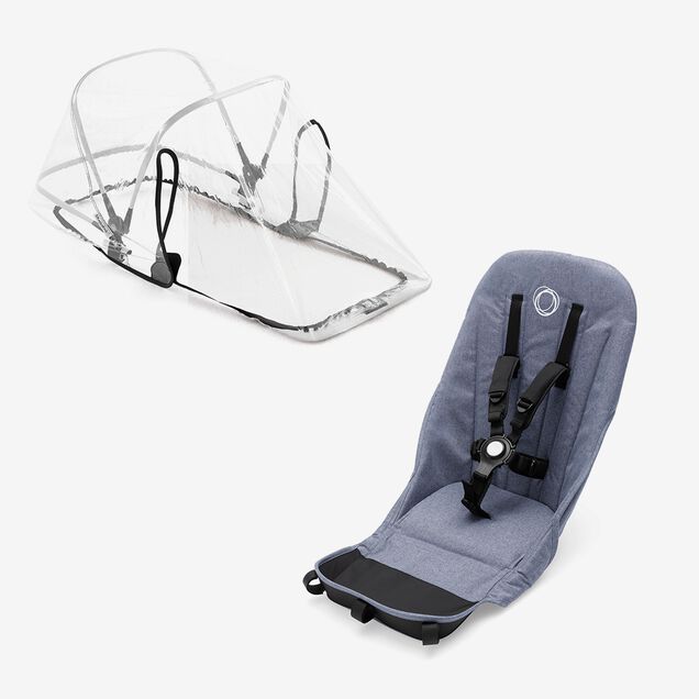 Bugaboo Donkey2 duo fabric set BLUE MELANGE - Main Image Slide 1 of 1