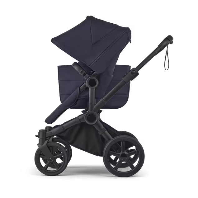Bugaboo Donkey 6 2-in-1  stroller black base, deep indigo fabrics, deep indigo sun canopy  - Main Image Slide 4 of 10