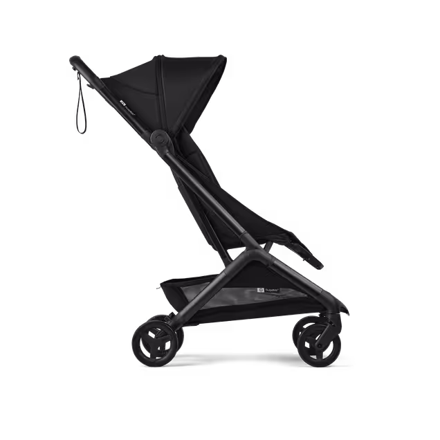 Bugaboo Butterfly 2 Plus travel stroller black base, heritage black fabrics, heritage black sun canopy - Main Image Slide 2 of 12