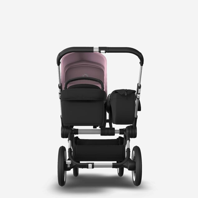 Bugaboo Donkey 3 Mono seat and bassinet stroller soft pink sun canopy, black fabrics, aluminium base - Main Image Slide 3 of 10