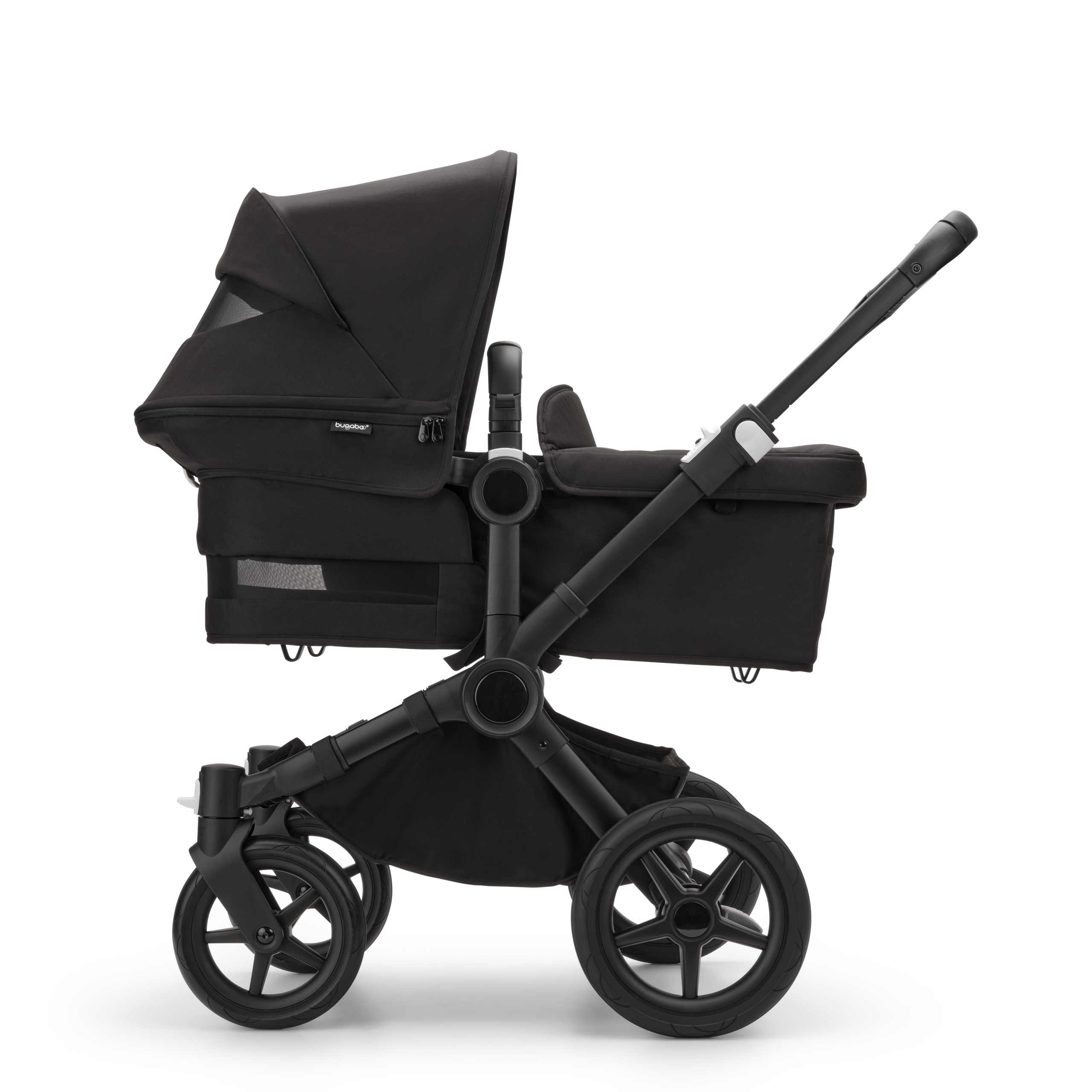 Refurbished Bugaboo Donkey 5 Mono complete GRAPHITE/MIDNIGHT BLACK-MIDNIGHT BLACK - Thumbnail Slide 5 van 9