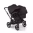 Bugaboo Donkey 6 double pushchair black base, cocoa brown fabrics, cocoa brown sun canopy - Thumbnail Slide 1 of 10