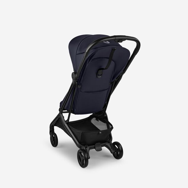 Bugaboo Butterfly 2 travel stroller black base, deep indigo fabrics, deep indigo sun canopy - Main Image Slide 3 of 9