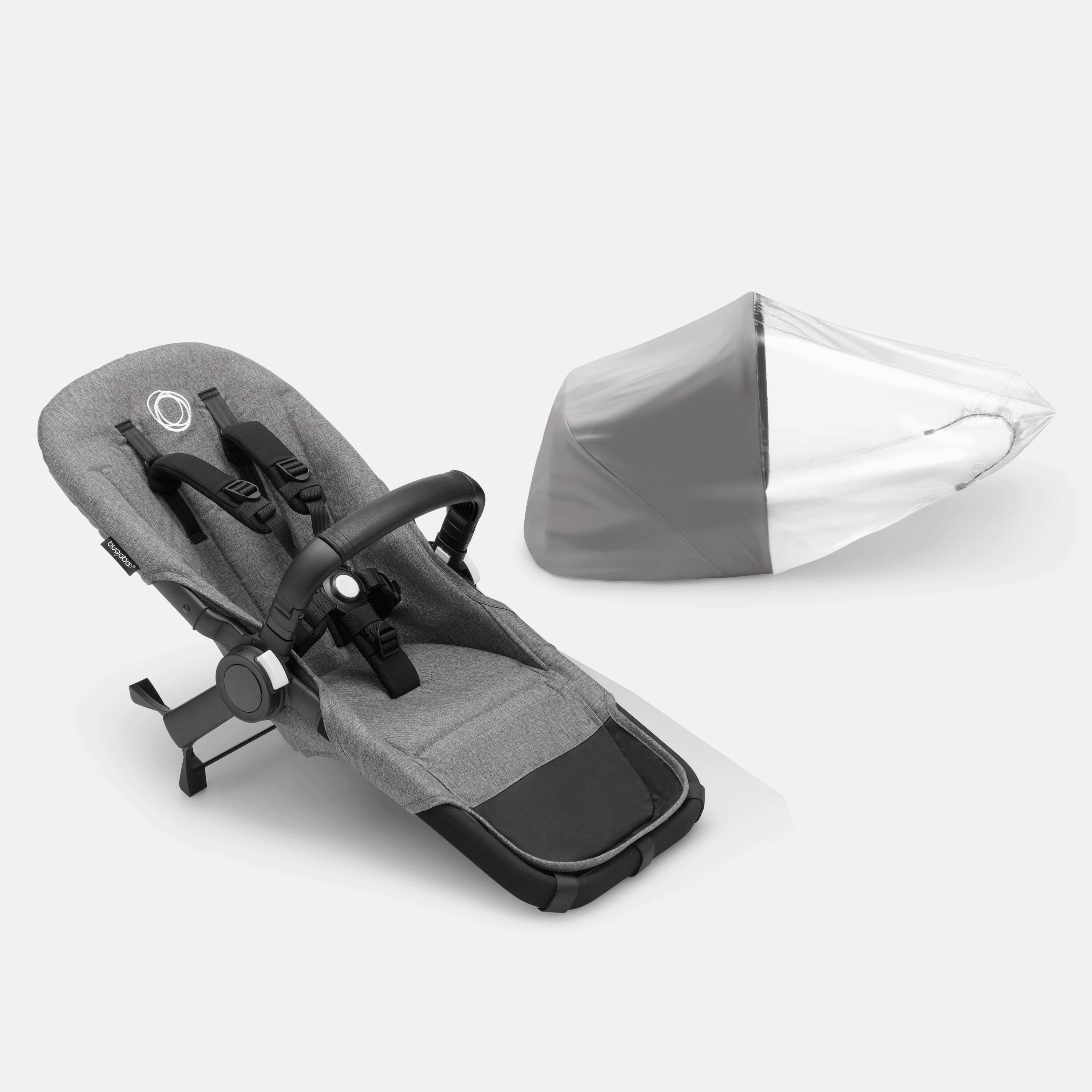 Refurbished Bugaboo Donkey 5 Duo extension set GREY MÉLANGE - Main Modal Image Slide 1 of 1