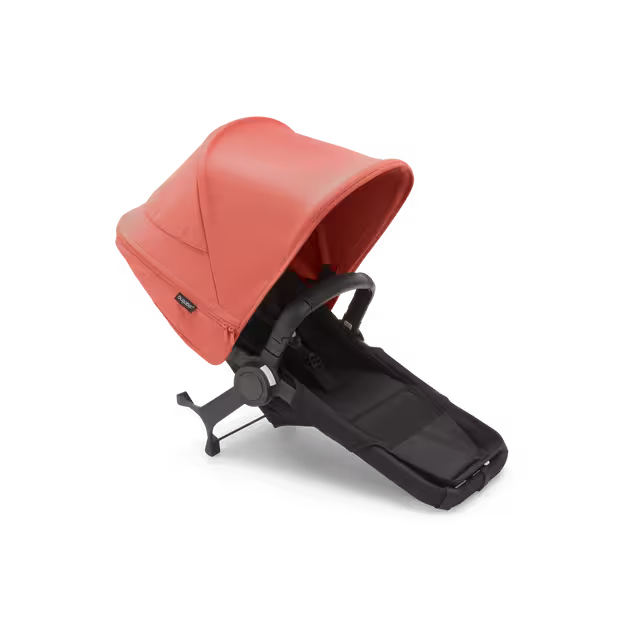 Bugaboo Donkey 5 Duo extension complete ASIA MIDNIGHT BLACK-SUNRISE RED - Main Image Slide 1 of 1