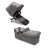 Refurbished Bugaboo Donkey 5 Twin extension set complete GREY MÉLANGE-GREY MÉLANGE - Thumbnail Slide 1 of 1