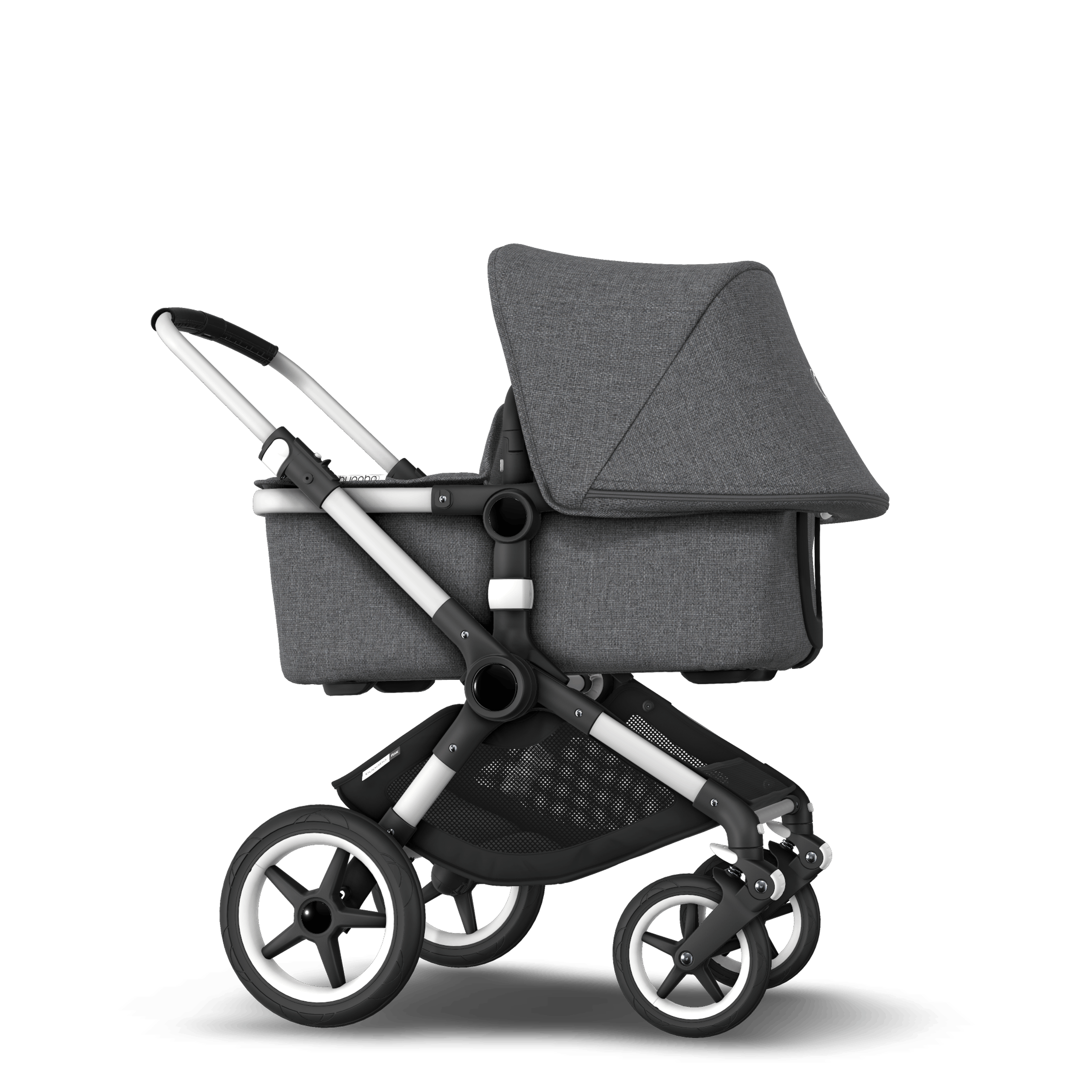 Refurbished Bugaboo Fox complete ALU/GREY MELANGE-GREY MELANGE - Thumbnail Slide 4 van 6
