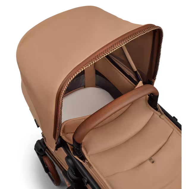 Bugaboo x Stella McCartney Fox 5 Renew 2-in-1 stroller tobacco brown base, tobacco brown fabrics, tobacco brown sun canopy - Main Image Slide 11 of 13