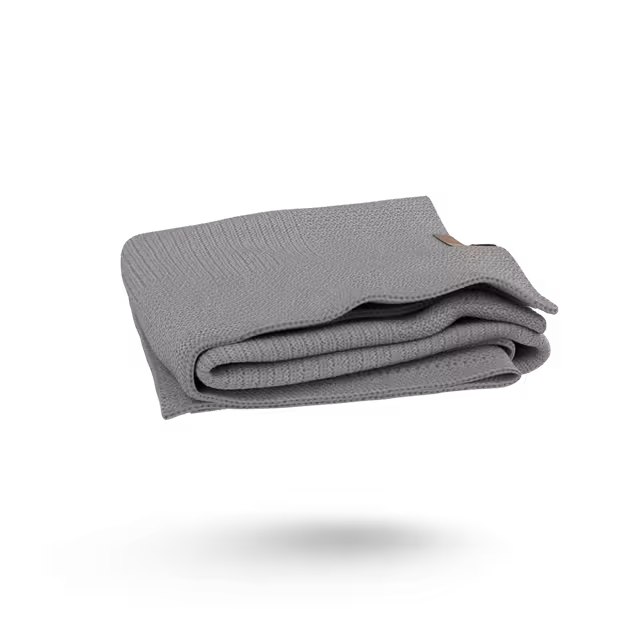 Bugaboo Soft Wool Blanket LIGHT GREY MELANGE - Main Image Slide 4 of 10