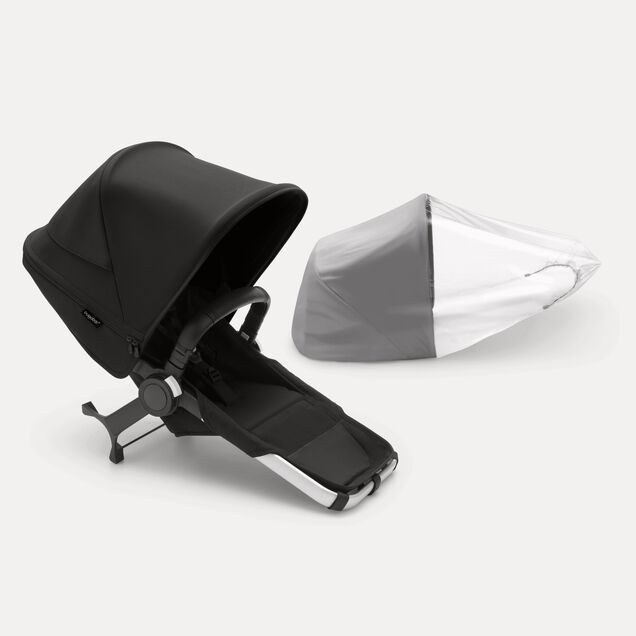 Bugaboo Donkey 5 Duo extension complete RW fabric NA ALU/MIDNIGHT BLACK-MIDNIGHT BLACK - Main Image Slide 1 of 1