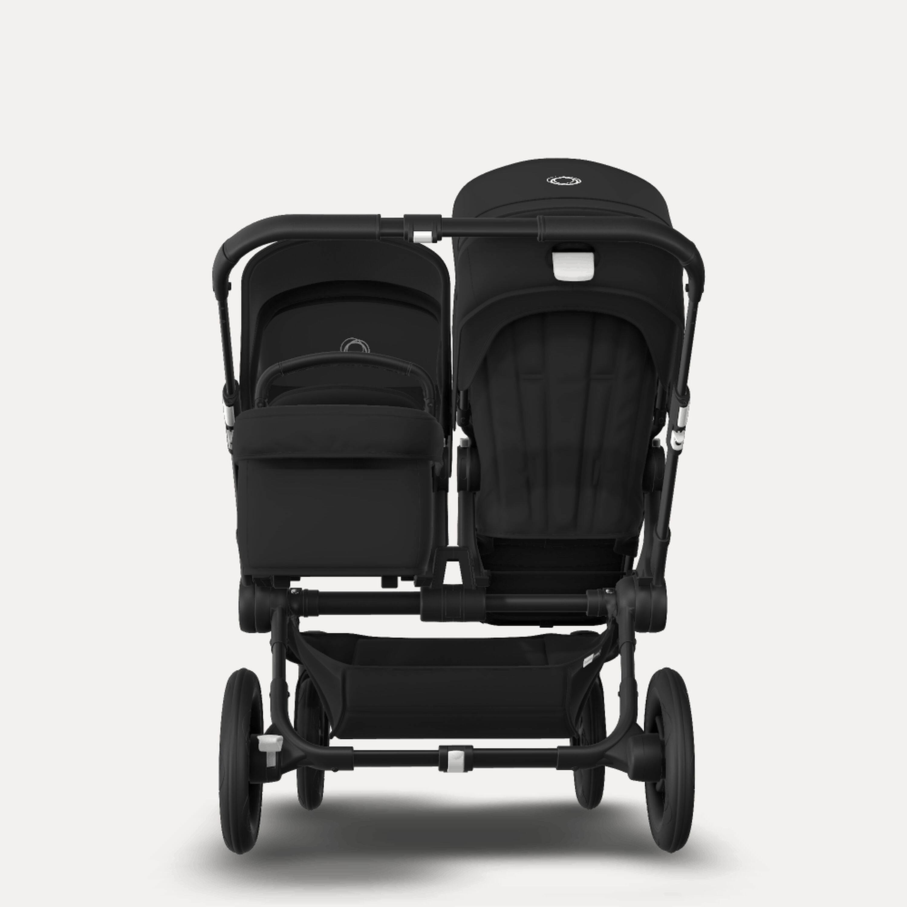 Bugaboo Donkey 3 Duo seat and bassinet stroller black sun canopy, black fabrics, black base - Main Modal Image Slide 3 of 5